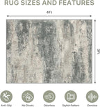 Office Chair Mat for Hardwood Tile Floor, Abstract 36"X 48" Desk Mats for - Image 9