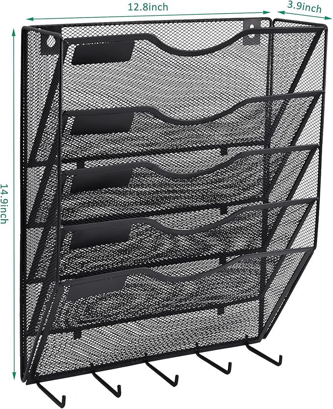 EASEPRES 5 Pocket Mesh Hanging File Organizer - Image 5