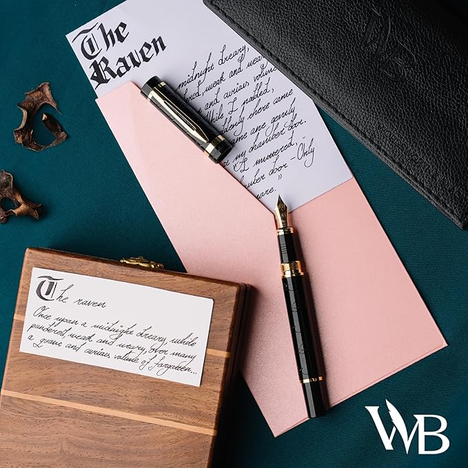 Wordsworth & Black Primori Fountain Pen Set; Medium Nib, Gift Case, 24 Ink - Image 8