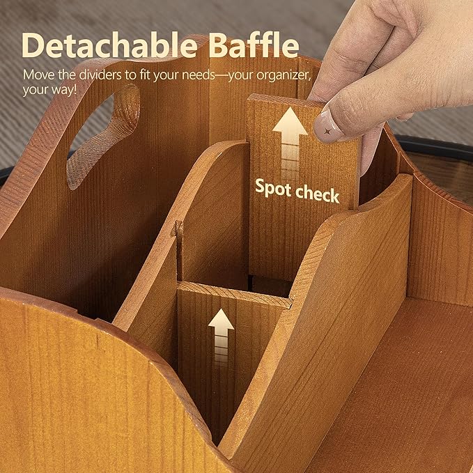 Pine Wood Mail Organizer For Desk - Image 6