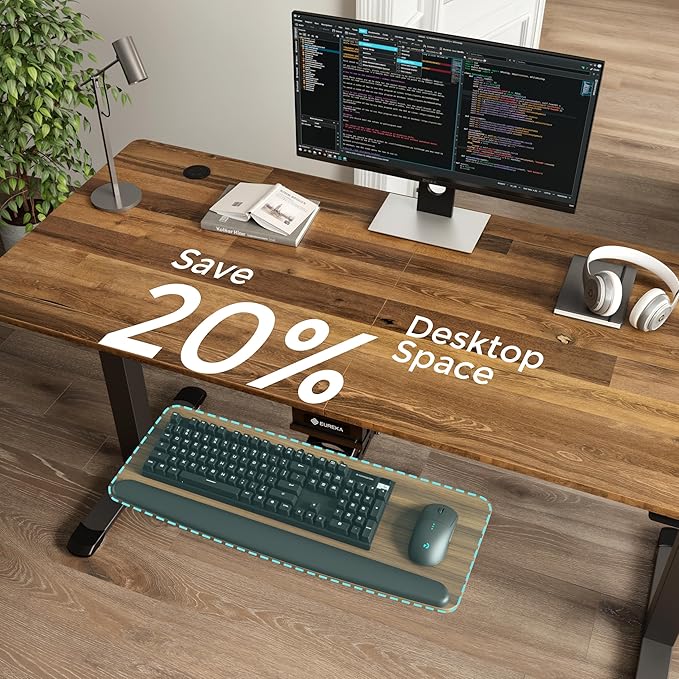 EUREKA ERGONOMIC Keyboard Tray Height Adjustable, Swivel Tilt Computer Keyboard - Image 7