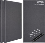BUBOS 2 PCS Fabric Acoustic Panels, 47.2''x23.6'' Decorative Sound Dampening