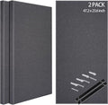 BUBOS 2 PCS Fabric Acoustic Panels, 47.2''x23.6'' Decorative Sound Dampening by BUBOS