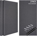 BUBOS 2 PCS Fabric Acoustic Panels, 47.2''x23.6'' Decorative Sound Dampening by BUBOS