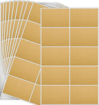 YSHIHE 3 x 2 Inch Kraft Label Stickers, 240 Pack Rectangle Inventory Color by YSHIHE