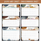 2027 Desk Calendar - Desk Calendar 2027 Large 22x17, Jan. 2027 - Dec. 2027 | Large 2027 Desktop Calendar 22'' x 17'', Corner Protectors,Large Ruled Blocks, Notes Section, for Home, Office Use