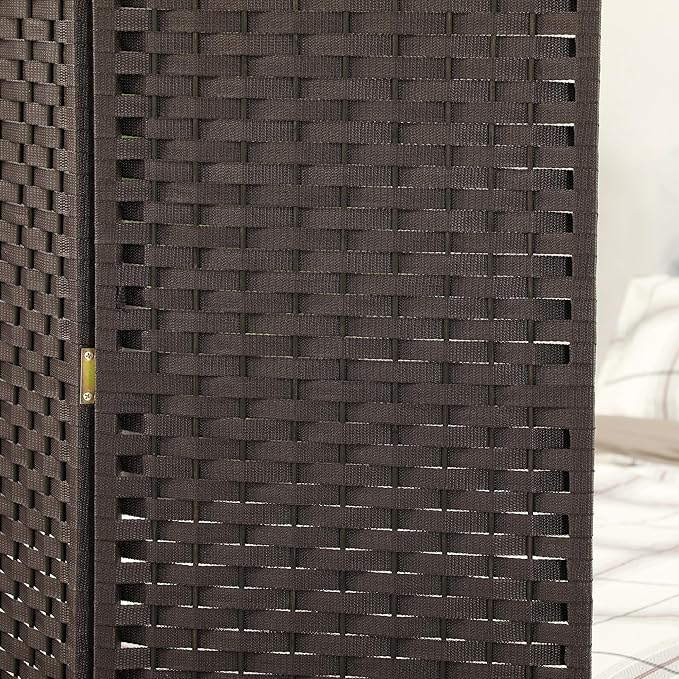 HOMCOM Room Divider, 4 Panel Folding Privacy Screen, 5.6' Tall Freestanding - Image 8