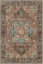 GENIMO 9x12 Area Rugs for Living Room, Non Slip Machine Washable Vintage Rugs - Image 7