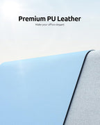 YSAGi Leather Desk Protector, Office Mat, Large Mouse Mat, Non-Slip PU Leather - Image 2