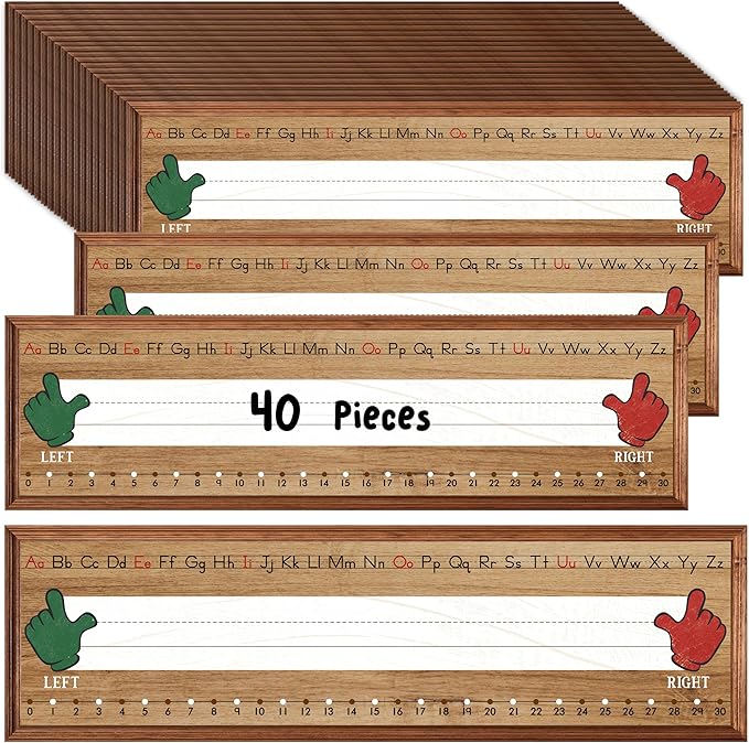 40 PCS Desk Name Tags, Waterproof Desk Nameplates by Gethelud