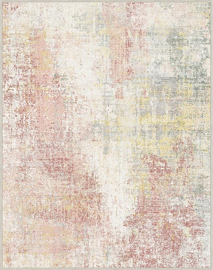 GENIMO Washable Area Rugs for Living Room, 8x10 Modern Non Slip Rugs, Low Pile - Image 9