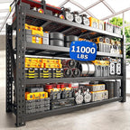 Bepatio 11000LBS Industrial Garage Shelving Heavy Duty, 4-Tier Adjustable by Bepatio