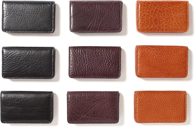 Leatherology Premium Ebony Business Card Case, Magnetic Closure ID Holder - Image 4