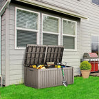 TARKARI 180 Gallon Lockable Resin Deck Box, Waterproof & UV-Resistant Outdoor - Image 3