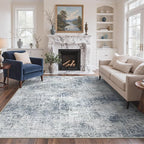 GENIMO Washable Area Rugs for Living Room, 8x10 Modern Non Slip Rugs, Low Pile - Image 2