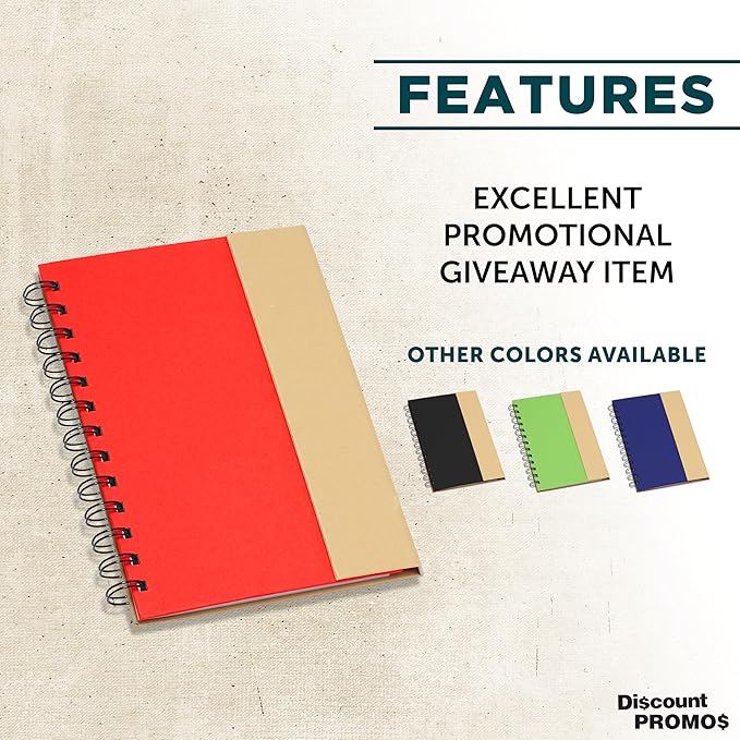 DISCOUNT PROMOS Eco Friendly Spiral Notebooks - Image 2