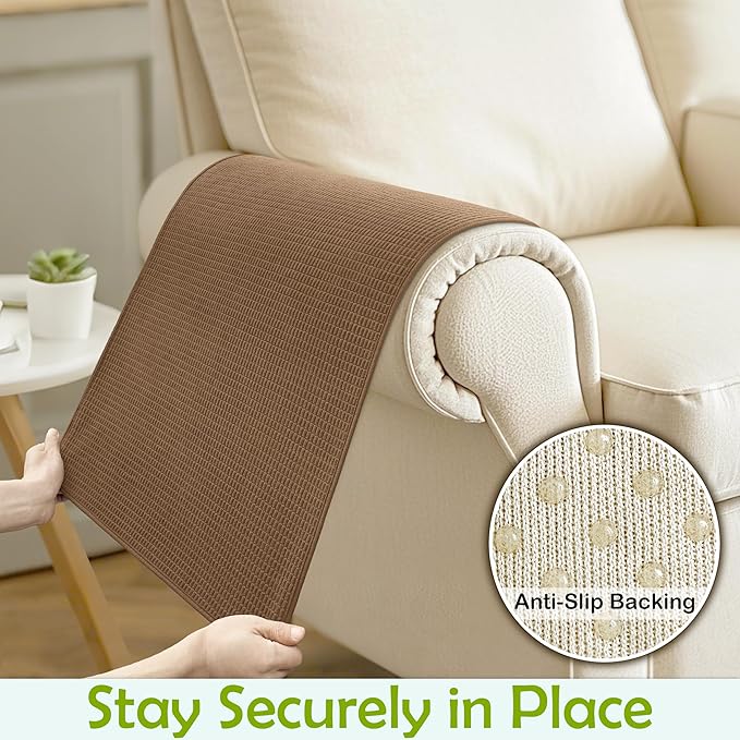 Couch Arm Covers, Waterproof Armrest Cover - Image 5