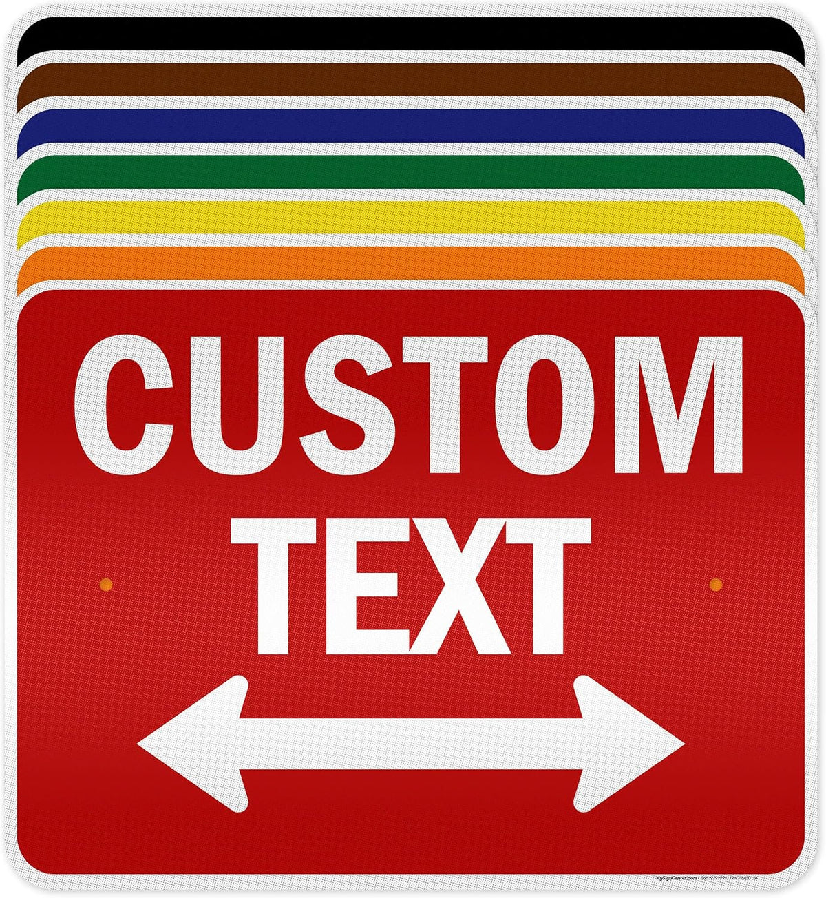 Custom Arrow, Custom Directional Sign, Two way Arrow, 18x24 Inches, 3M EGP