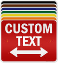 Custom Arrow, Custom Directional Sign, Two way Arrow, 18x24 Inches, 3M EGP by MySignCenter