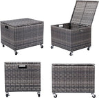 BIRDROCK HOME Rolling File Box - Image 9