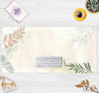 Boho Mouse Pad - Pastel Abstract Desk Mat - Matcha Green - Aesthetic Office - Image 2
