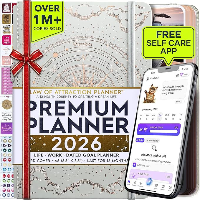 Law of Attraction Planner 2026 Deluxe by FreedomMastery