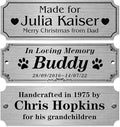 Caramel Sweet Life Personalized Name Plates, Stainless Steel Trophy Plates by Caramel