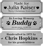 Caramel Sweet Life Personalized Name Plates, Stainless Steel Trophy Plates by Caramel