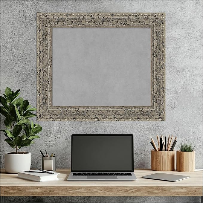 Amanti Art Silver Framed Magnetic Board 21x25 Small Vision Board - Image 7