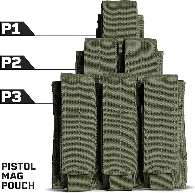 Tacticon P1 P2 P3 BattlePouch | Universal Pistol Mag Pouch | Combat Veteran - Image 4
