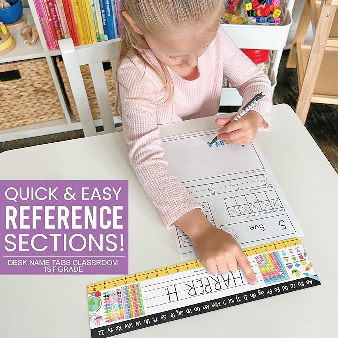 Desk Name Tags for Classroom -25 Student Name Plates for Classroom Kindergarten - Image 4