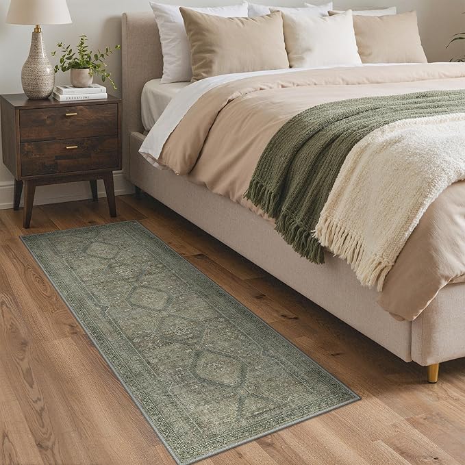 GENIMO Runner Rug 2x6 Non Slip Machine Washable Hallway Runner Rug, Low Pile - Image 3