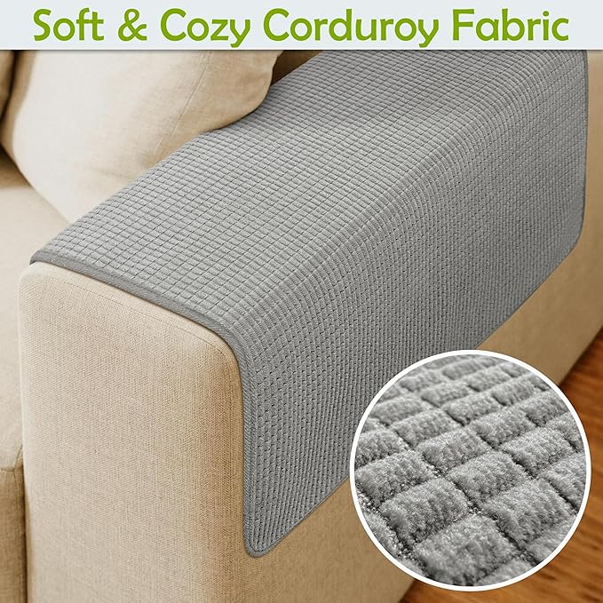 Couch Arm Covers, Sofa Arm Covers, Waterproof Armrest Covers - Image 4