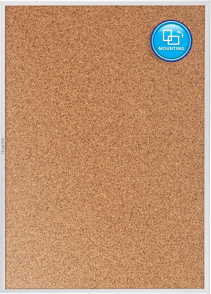 Quartet Standard Aluminum Frame Cork Bulletin Board, 60” x 36” - Image 6