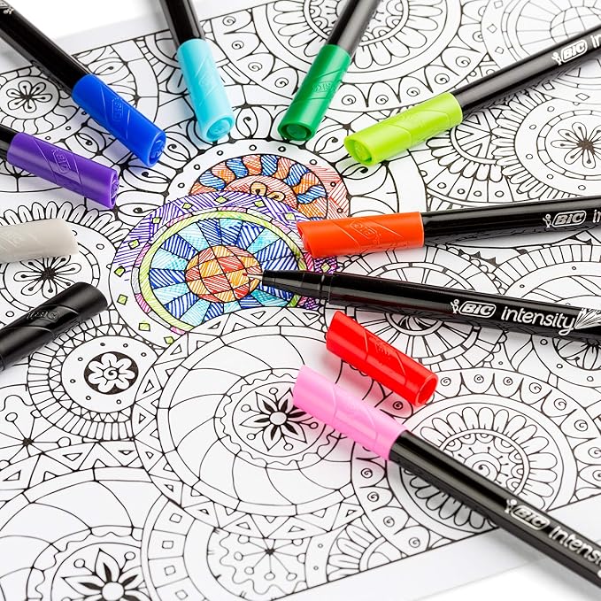 BIC Intensity Fineliner Marker Pen, Fine Point, Clean & Crisp Writing - Image 4