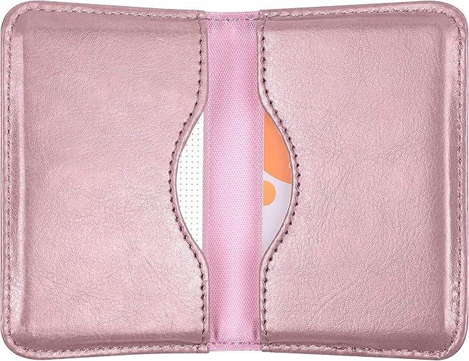 Wisdompro Business Card Holder, 2-Sided PU Leather Folio Name Card Holder by Wisdompro