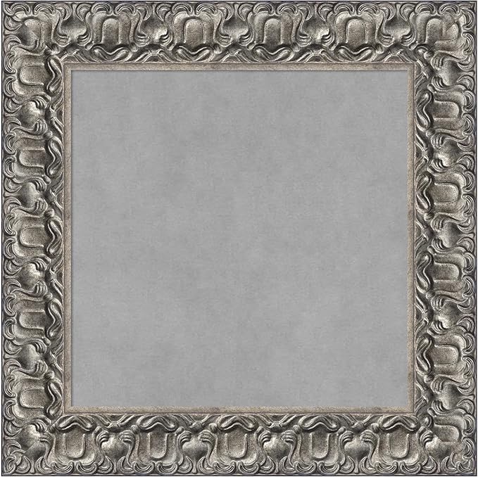 Amanti Art Silver Framed Magnetic Board 22x22 Small Vision Board by AmantiArt