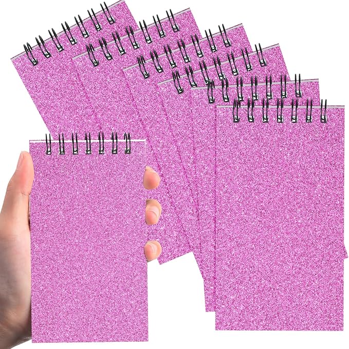 Tenceur 6 Pcs Pocket Notebook Bulk Small 3x5 Inch Spiral Notepads Mini Top by Tenceur