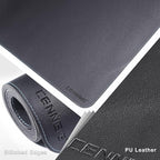 CENNBIE HUGE200 78.8" x 47" Black Leather Desk Mat - Image 3