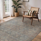 GENIMO 6x9 Area Rugs for Living Room, Machine Washable Non Slip Vintage Rugs