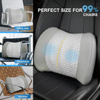 Lofty Aim Memory Foam Lumbar Support Cushion Relieves Lower Back Pain - Image 8