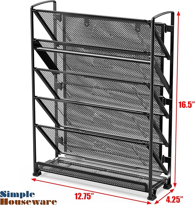 Simple Houseware 6-Tier Wall Mount Document Letter Tray Organizer - Image 6