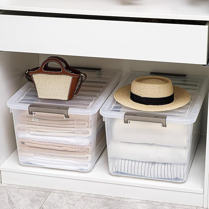 Citylife 69 QT Plastic Storage Bins - Image 3