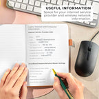 Clever Fox Password Book with alphabetical tabs. Internet Address Organizer - Image 5