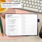 Clever Fox Password Book with alphabetical tabs. Internet Address Organizer - Image 6