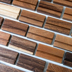 (2 Pack) Wood Calendar Stands - Desk Calendar Base - South American Walnut - Wooden Block - Monthly Desk Card Refill Holder - Office Home Gift Decor