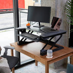 Ergotron – WorkFit-T Standing Desk Converter, Dual Monitor Sit Stand Desk Riser - Image 2