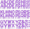 Large Letter Stickers Glitter,264 Pcs Bulletin Board Letter 2.5Inch(Purple) | 24 Sheets,Alphabet Stickers,Vinyl,Self Adhesive, Letters for Poster Board,Display,Mailbox,Crafts,Office,Home,Classroom Decor