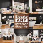 Avana Acoustic Wood Wall Panels – 47.2 X 12.6 Inch Black Oak Acoustic Panels 2 - Image 3