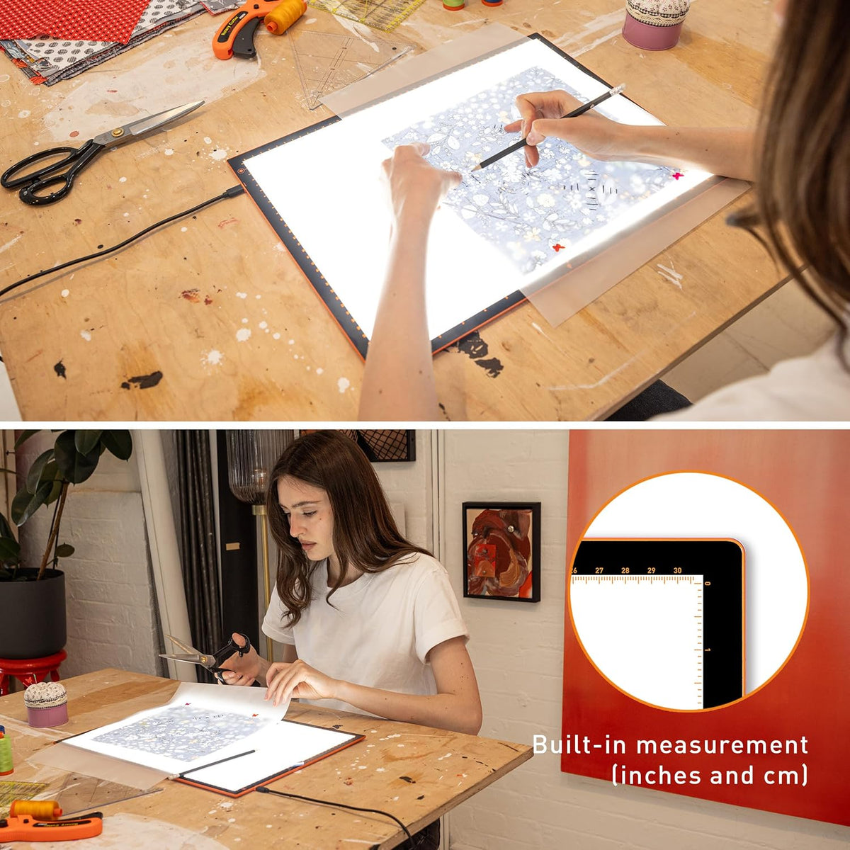 wafer 2 lightbox - a3 light pad for showing dimensions